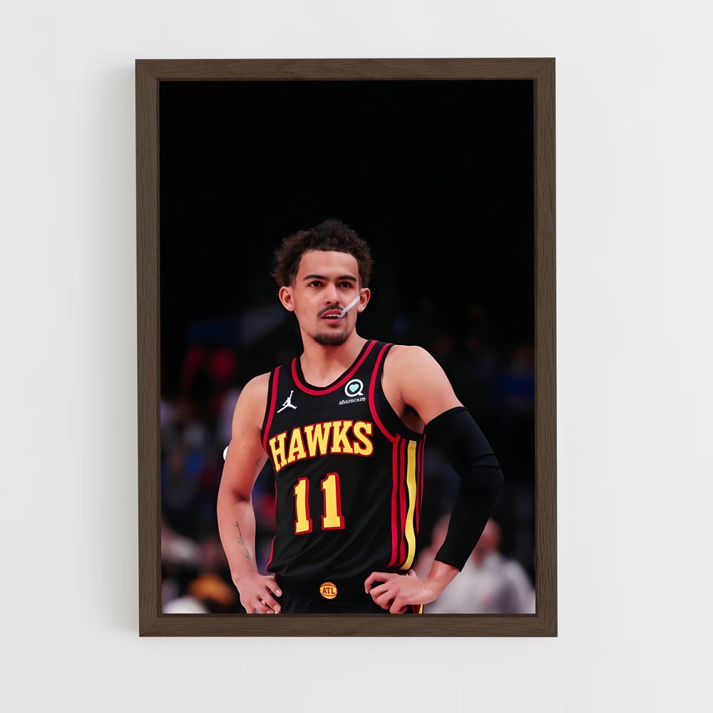 Poster Trae Young en Action – affiche Basketball (vue 5)
